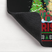 Xmas Tree Ugly Style Santa Hat Alligator Christmas Mousepad (Ecke)