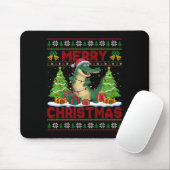 Xmas Tree Ugly Style Santa Hat Alligator Christmas Mousepad (Mit Mouse)