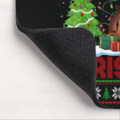 Xmas Tree Ugly Style Santa Musical Mandolin Christ Mousepad (Ecke)
