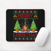 Xmas Tree Ugly Style Santa Musical Mandolin Christ Mousepad (Mit Mouse)