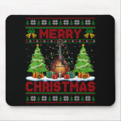 Xmas Tree Ugly Style Santa Musical Mandolin Christ Mousepad (Vorne)