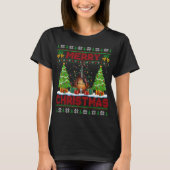 Xmas Tree Ugly Style Santa Musical Mandolin Christ T-Shirt (Vorderseite)
