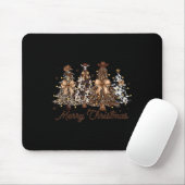 Xmas Trees Cowboy Western Merry Christmas Holiday Mousepad (Mit Mouse)