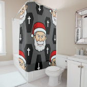 Xmas vampire santa claus särge duschvorhang (Beispiel)