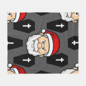 Xmas vampire santa claus särge fleecedecke (Vorderseite (Horizontal))