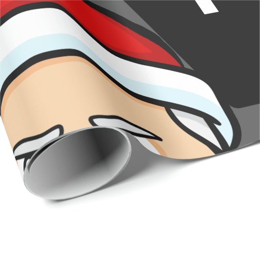 Xmas vampire santa claus särge geschenkpapier (Rolleneckpunkt)