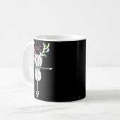 Xmas Violinist Reindeer Christmas Violin  Kaffeetasse (Vorderseite Links)