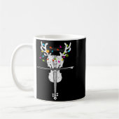 Xmas Violinist Reindeer Christmas Violin  Kaffeetasse (Links)