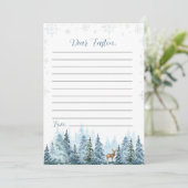 Xmas-Weihnachtskarten für Winterreiter Dankeskarte (Stehend Vorderseite)