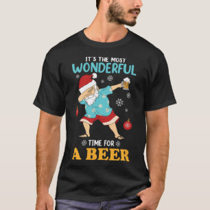 Xmas Weihnachtsmann ab und trinken Bier Funny Wond T-Shirt