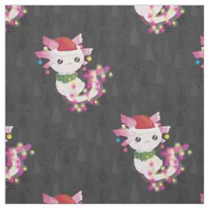 xmas weihnachtsmann axolotl stoff