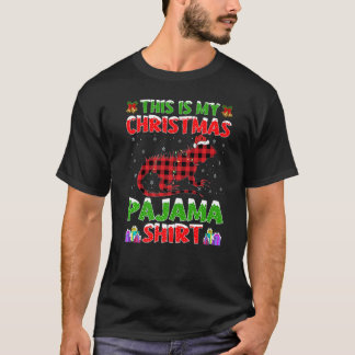 Xmas Weihnachtsmannmütze Das ist mein Iguana Weihn T-Shirt