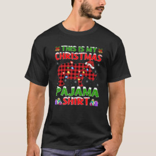 Xmas Weihnachtsmannmütze Das ist mein Rhino Weihna T-Shirt