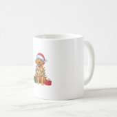 Xmas Weihnachtsmannmütze Flatbeschichteter Retriev Kaffeetasse (VorderseiteRechts)