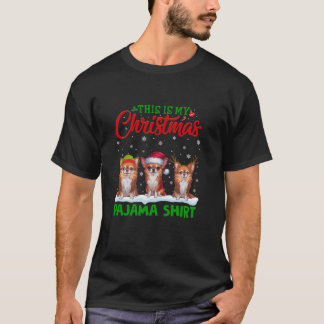 Xmas Weihnachtsmannmütze Reindeer Chihuahua Dog Ch T-Shirt