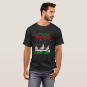 Xmas Weihnachtsmannmütze Rentier Trauertaube Weihn T-Shirt (Vorne ganz)