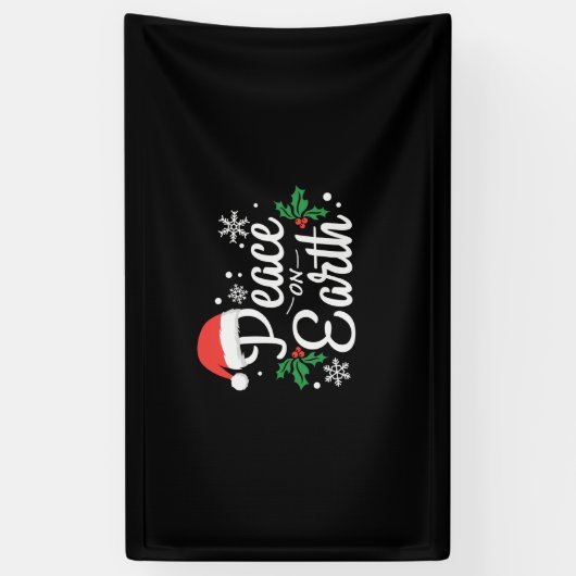Xmas Weltfrieden Banner (Vertikal)