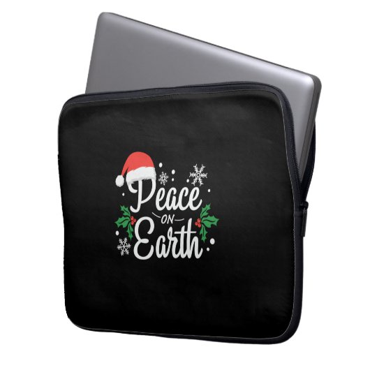 Xmas Weltfrieden Laptopschutzhülle (Vorderseite Links)