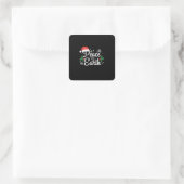 Xmas Weltfrieden Quadratischer Aufkleber (Tasche)