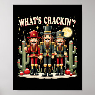 Xmas Western Nutcracker Was ist Crackin Weihnachte Poster