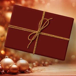 Xmas Wine Solid Color Geschenkpapier