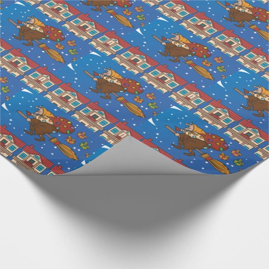 xmas witz Befana Geschenkpapier (Ecke)