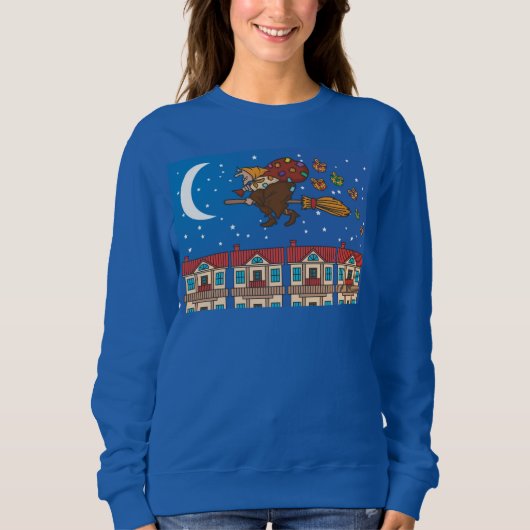 xmas witz Befana Sweatshirt (Vorderseite)