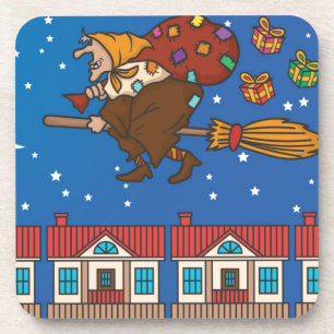xmas witz Befana Untersetzer