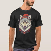 Xmas Wolf Santa on Christmas Wolf T-Shirt (Vorderseite)