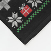 Xmas Wonderful Time For A Beer Ugly Christmas S  Fleecedecke (Ecke)