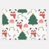 Xmas Wrapping Paper Flat Sheet Set 3 Geschenkpapier Set (Vorderseite 3)