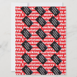 Xmas Wrapping Paper für diesen Wanker in Ihrem Leb Feiertagskarte