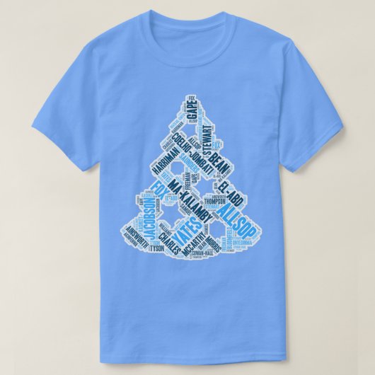 XMAS Wycombe Wanderers Weihnachtsbaum  T-Shirt (Design vorne)
