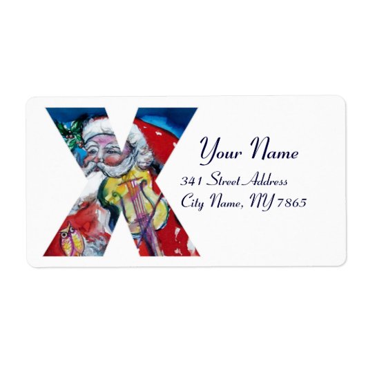 XMAS X SCHREIBEN /SANTA CLAUS MIT VIOLIN MONOGRAMM (Vorne)