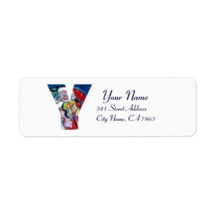 XMAS Y SCHREIBEN /SANTA CLAUS MIT VIOLIN MONOGRAMM