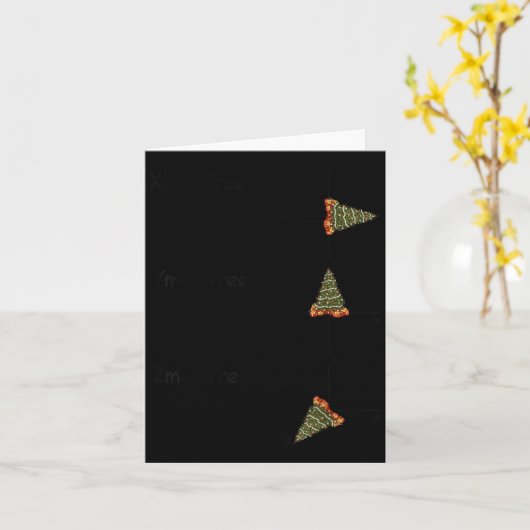 Xmas Ymas Zmas Tree Math Nerd Christmas Karte (Gelbe Blume)