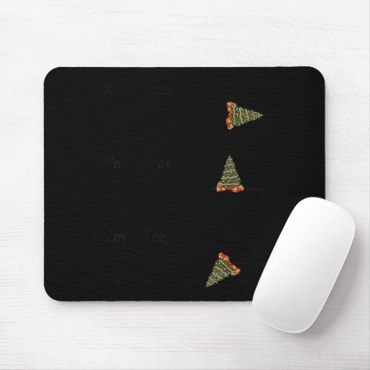 Xmas Ymas Zmas Tree Math Nerd Christmas  Mousepad (Mit Mouse)