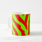 Xmas Zebra Red & Green Kaffeetasse (Vorderseite Links)
