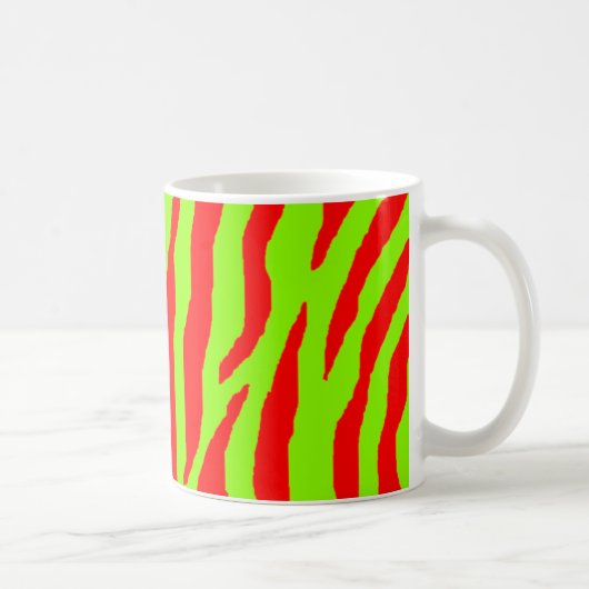 Xmas Zebra Red & Green Kaffeetasse (Rechts)