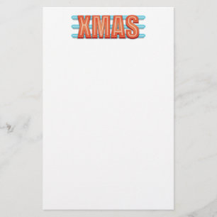 XMAS-Zeichen Briefpapier
