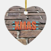 XMAS-Zeichen Keramik Ornament (Vorne)
