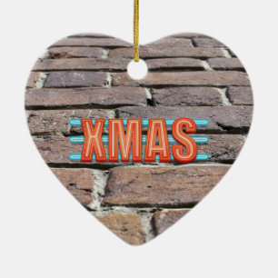 XMAS-Zeichen Keramik Ornament
