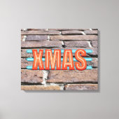 XMAS-Zeichen Leinwanddruck (Vorderseite)