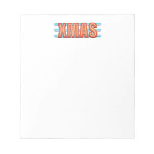 XMAS-Zeichen Notizblock
