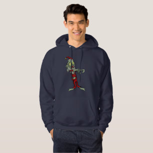 xmas zombie santa claus mens hooded sweshirt hoodie