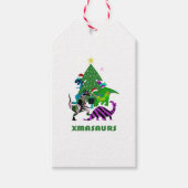 Xmasaurs Geschenkanhänger (Vorderseite)