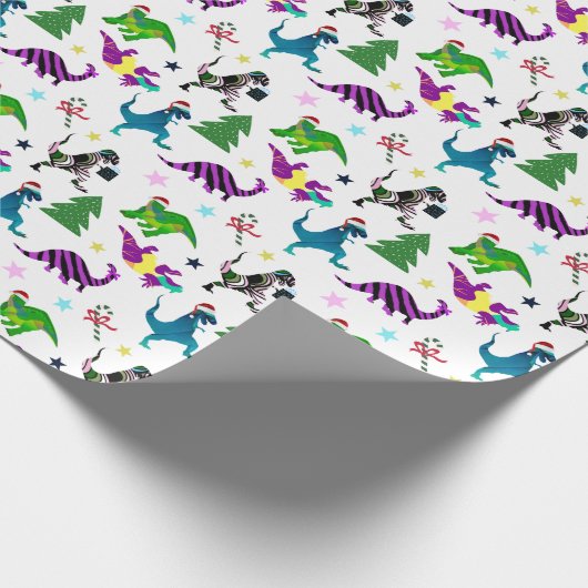 Xmasaurs Geschenkpapier (Ecke)