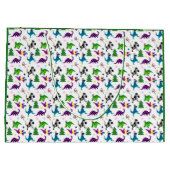 Xmasaurs Große Geschenktüte (Rückseite)