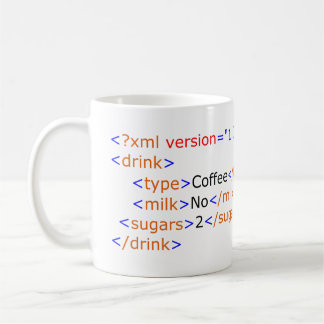 XML-Programmier-Kaffee-Tasse Kaffeetasse