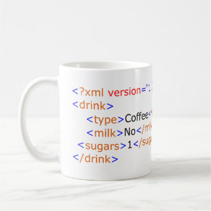 XML Programmierungskaffee-Tasse Kaffeetasse